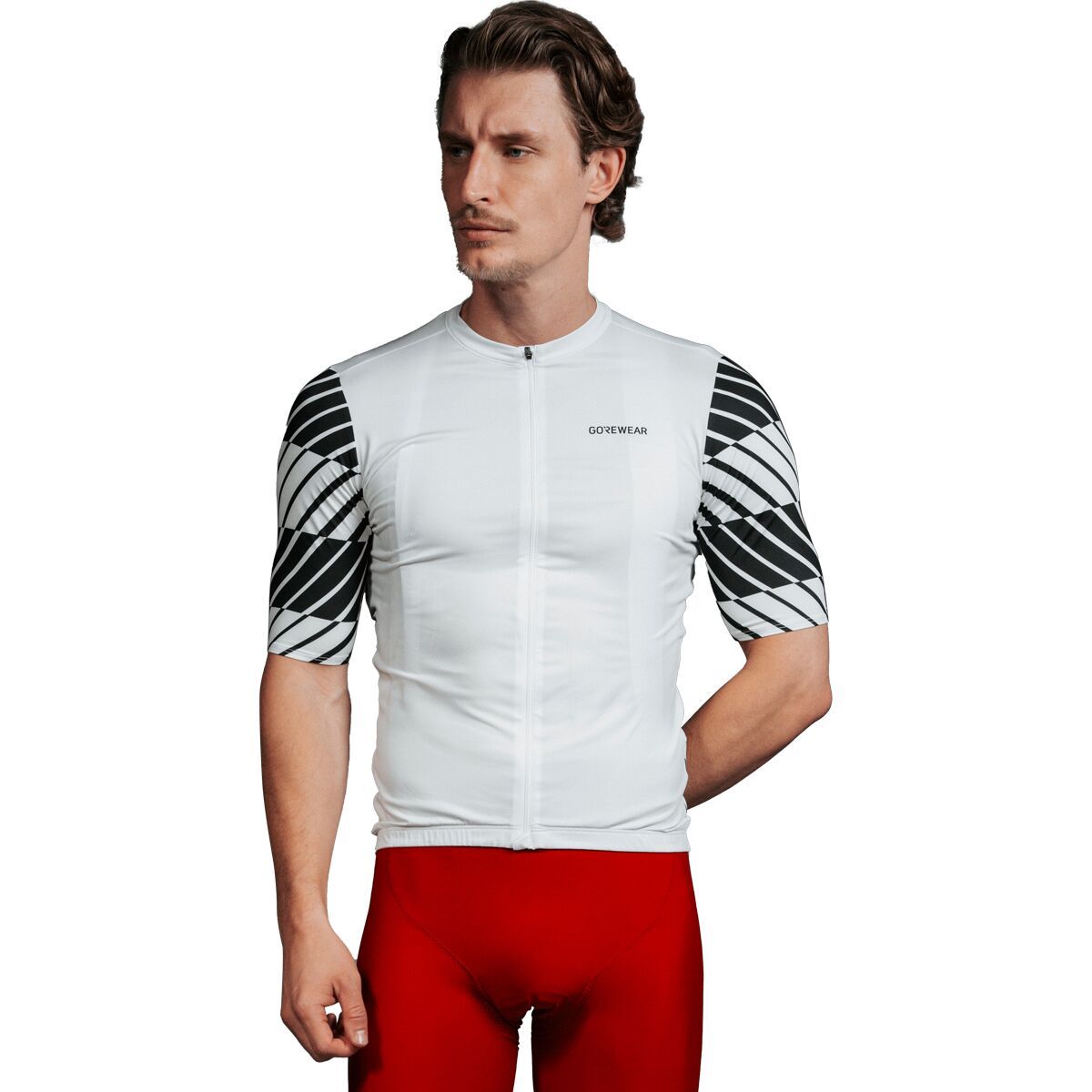 GOREWEAR GOREWEAR SWIFTRIDE Optical Jersey - Men's White/Black, US XL/EU XXL