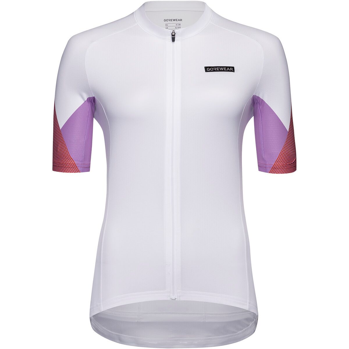 GOREWEAR Spirit Triangles Jersey - Women's White/Lab Red, S/4-6