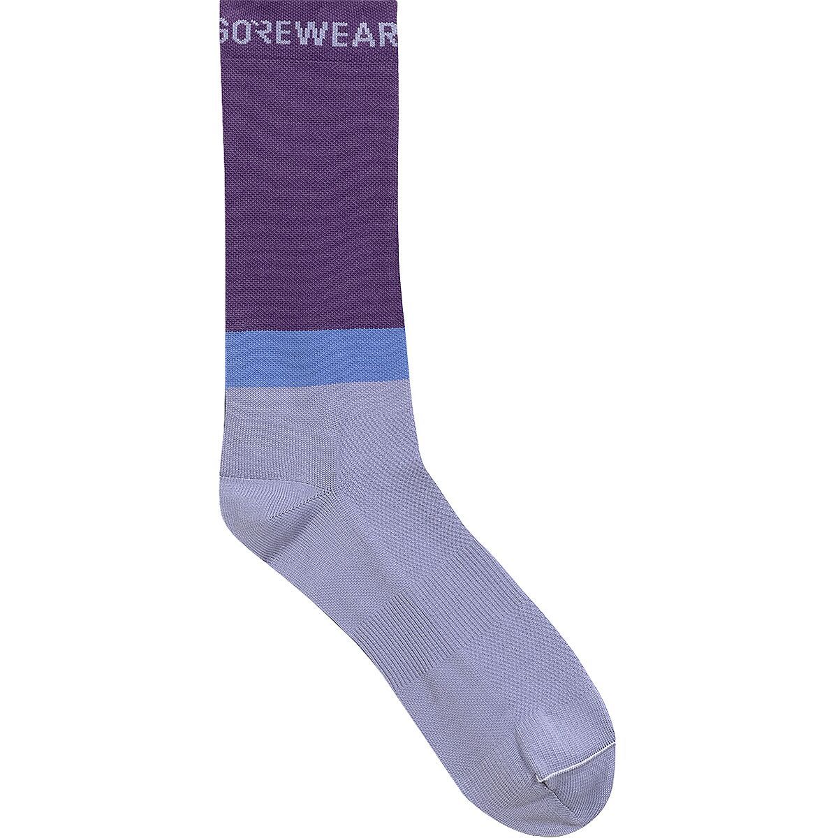 GOREWEAR GOREWEAR Essential Block Socks Amethyst Grey/Purple Indigo, 6.0-7.5 - Men's