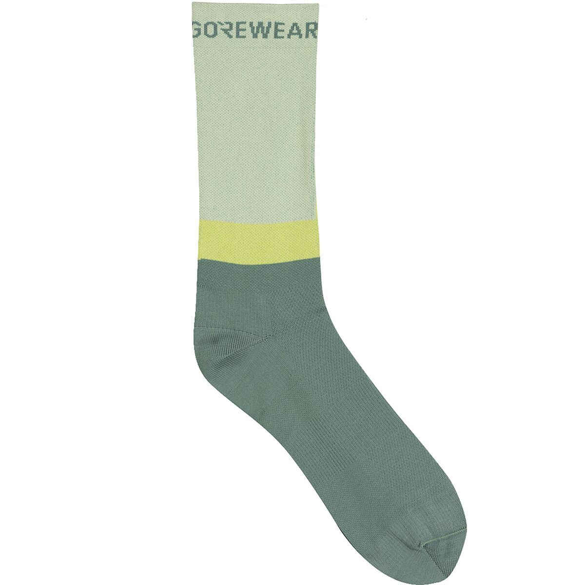 GOREWEAR GOREWEAR Essential Block Socks Slate Green/Spring Green, 13.0-14.5 - Men's