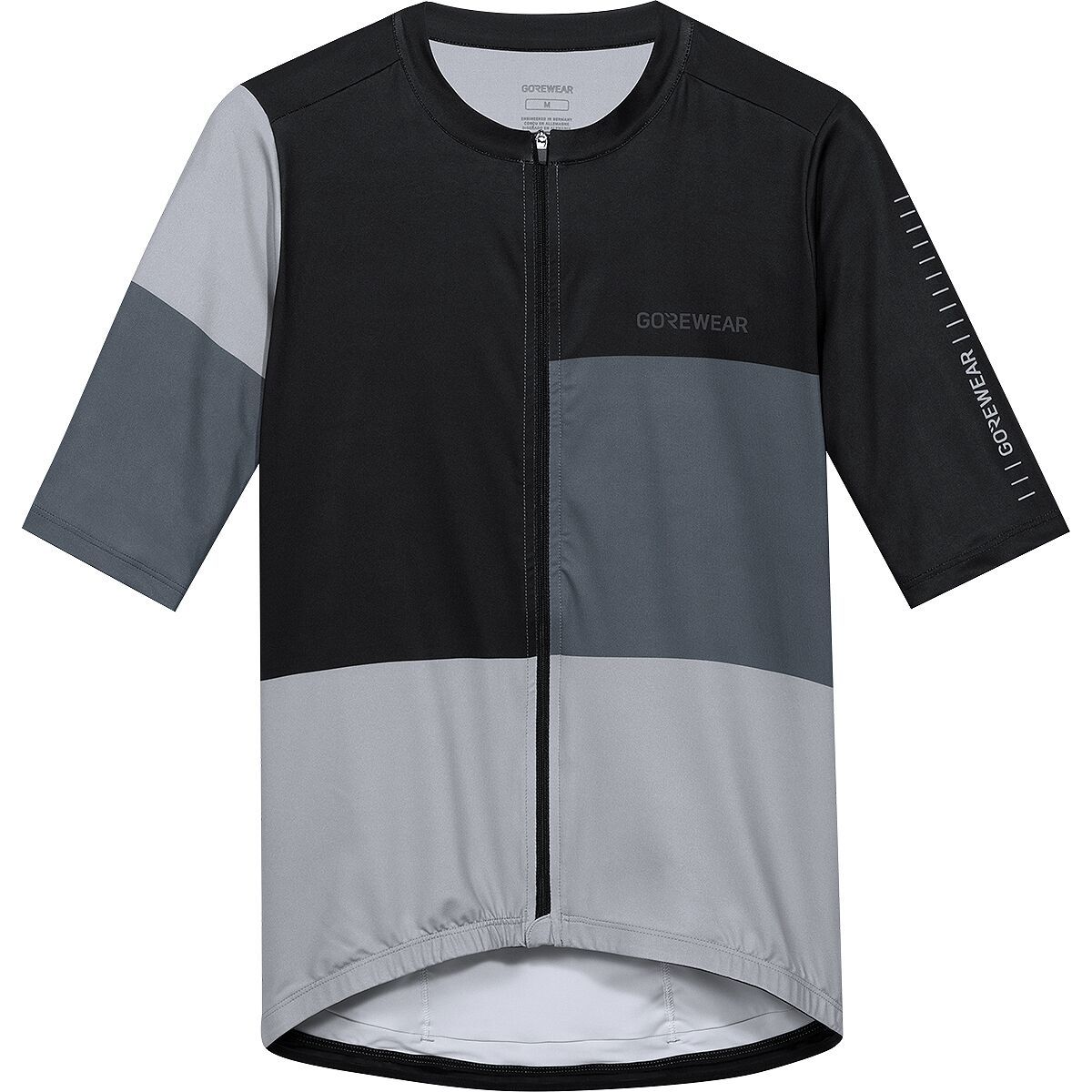 GOREWEAR SWIFTRIDE Block Short-Sleeve Jersey - Men's Black/Lab Graphite, M