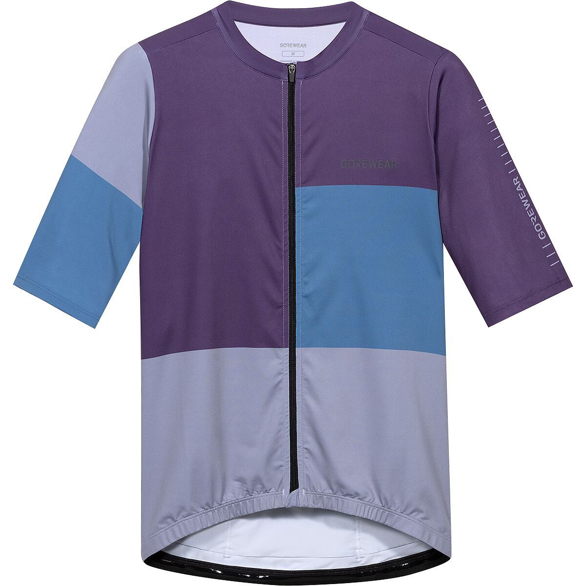GOREWEAR SWIFTRIDE Block Short-Sleeve Jersey - Men's Purple Indigo/Cargo Blue, XXL