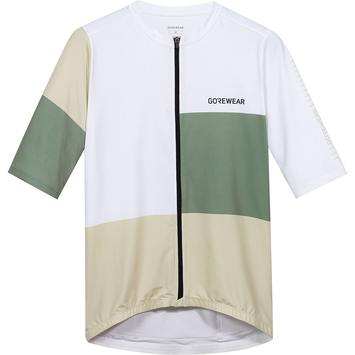 GOREWEAR GOREWEAR SWIFTRIDE Block Short-Sleeve Jersey - Men's White/Slate Green, XL