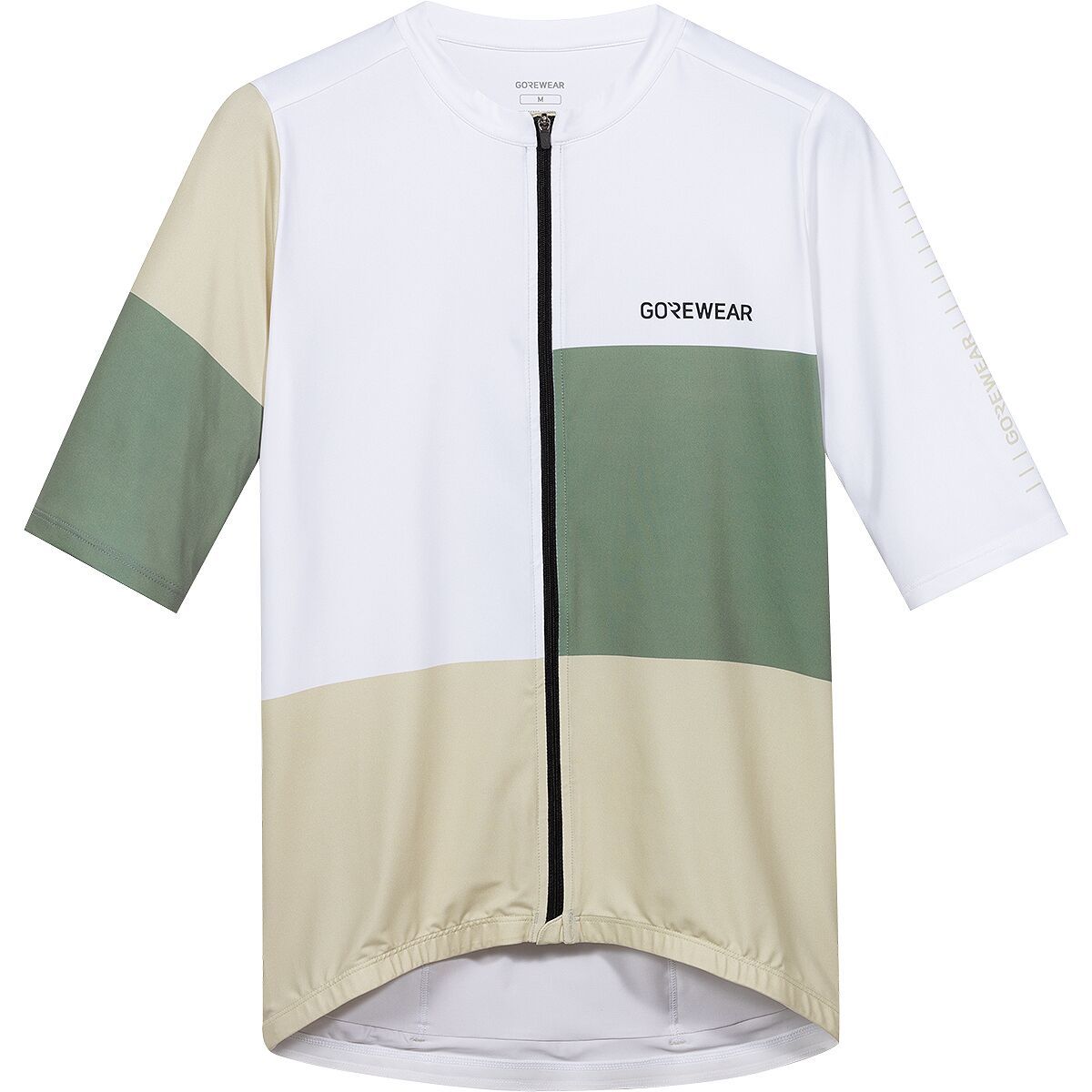 GOREWEAR GOREWEAR SWIFTRIDE Block Short-Sleeve Jersey - Men's White/Slate Green, S