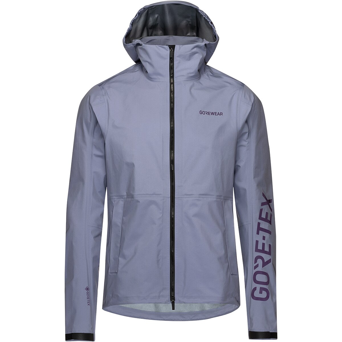 GOREWEAR Lupra GORE-TEX Logo Hooded Jacket - Men's Amethyst Grey/Purple Indigo, S