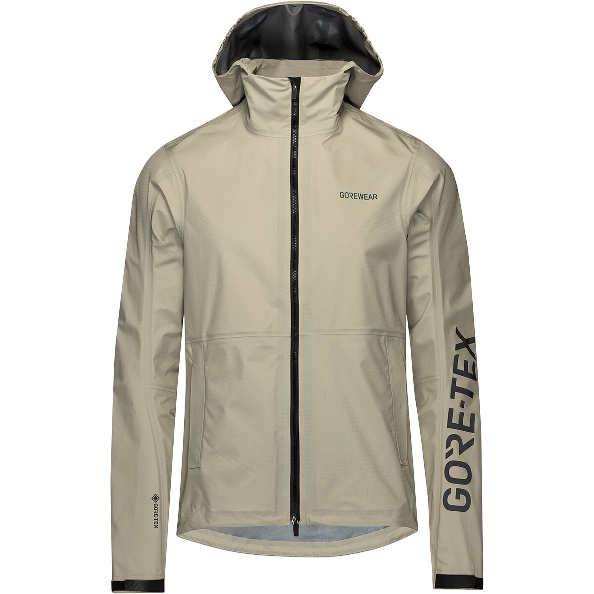 GOREWEAR GOREWEAR Lupra GORE-TEX Logo Hooded Jacket - Men's Tech Beige/Black, XXL