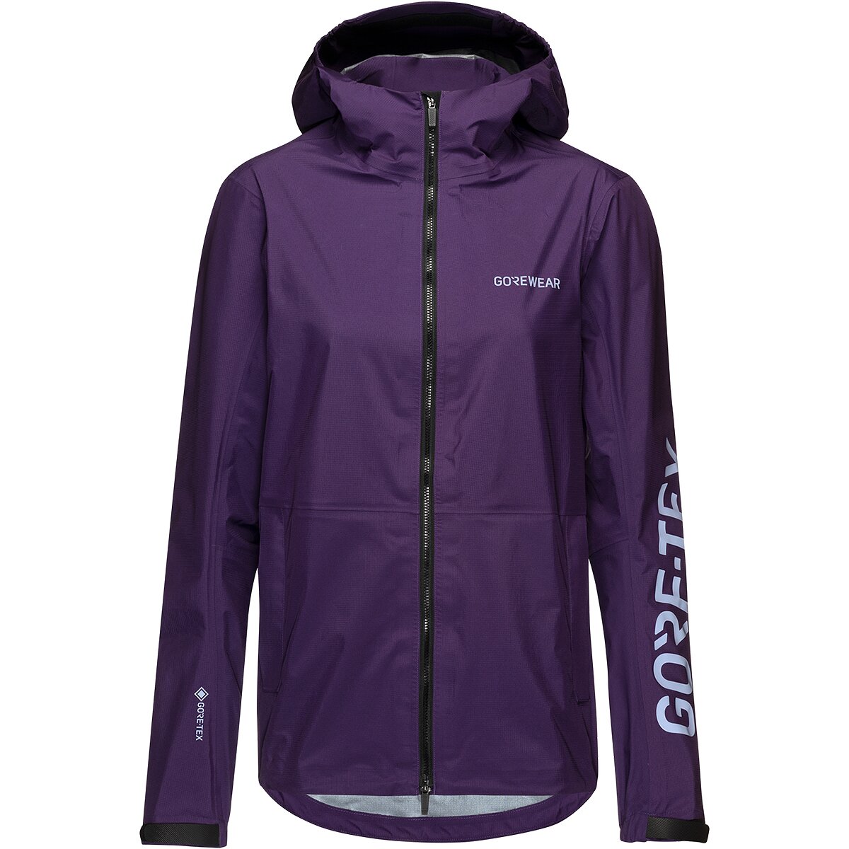 GOREWEAR GOREWEAR Lupra GORE-TEX Logo Hooded Jacket - Women's Purple Indigo/Amethyst Grey, M