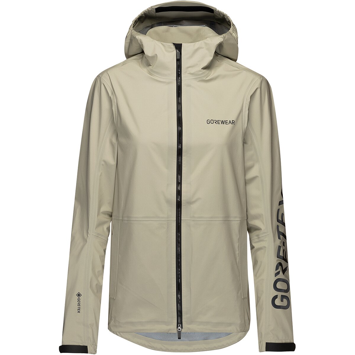 GOREWEAR GOREWEAR Lupra GORE-TEX Logo Hooded Jacket - Women's Tech Beige/Black, XL