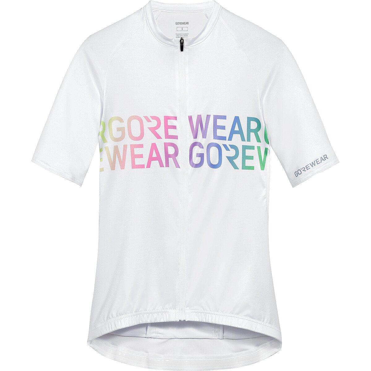 GOREWEAR GOREWEAR SPINSHIFT Rainbow Logo Short-Sleeve Jersey - Women's White/Multicolor, M