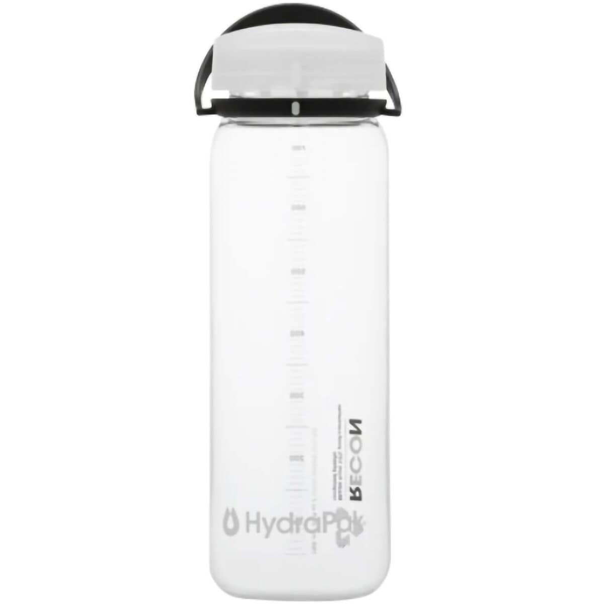 Hydrapak Recon 750ml Water Bottle Clear/Black & White, 750ml