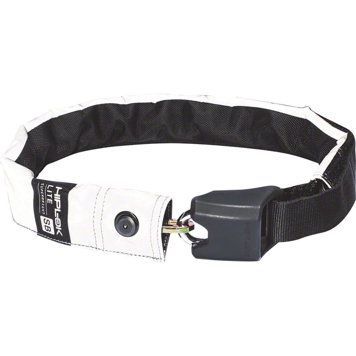 Hiplok Superbright Wearable Hardened Steel Chain Lock Lite White Reflective, 6mm