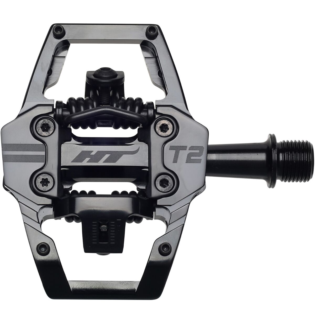 HT Components T2 Clipless Pedals Stealth Black, One Size