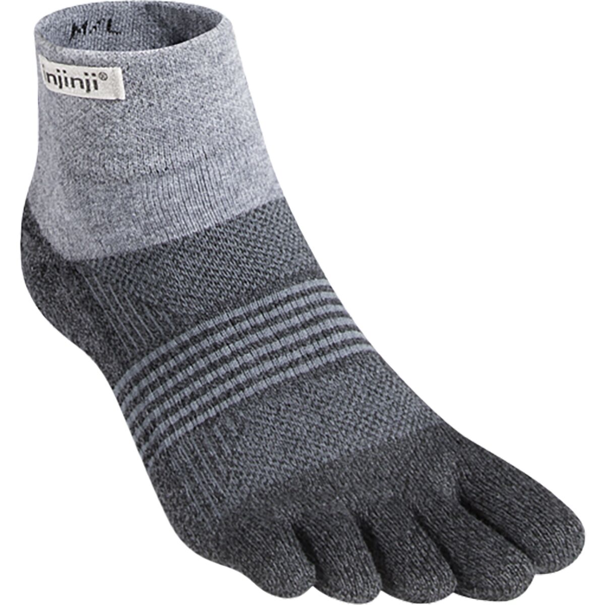 Injinji Injinji Trail Midweight Mini-Crew CoolMax Sock - Women's Granite, XS/S