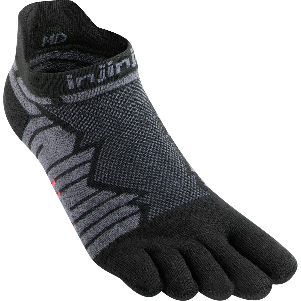 Injinji Injinji Ultra Run No-Show CoolMax Sock Onyx, L