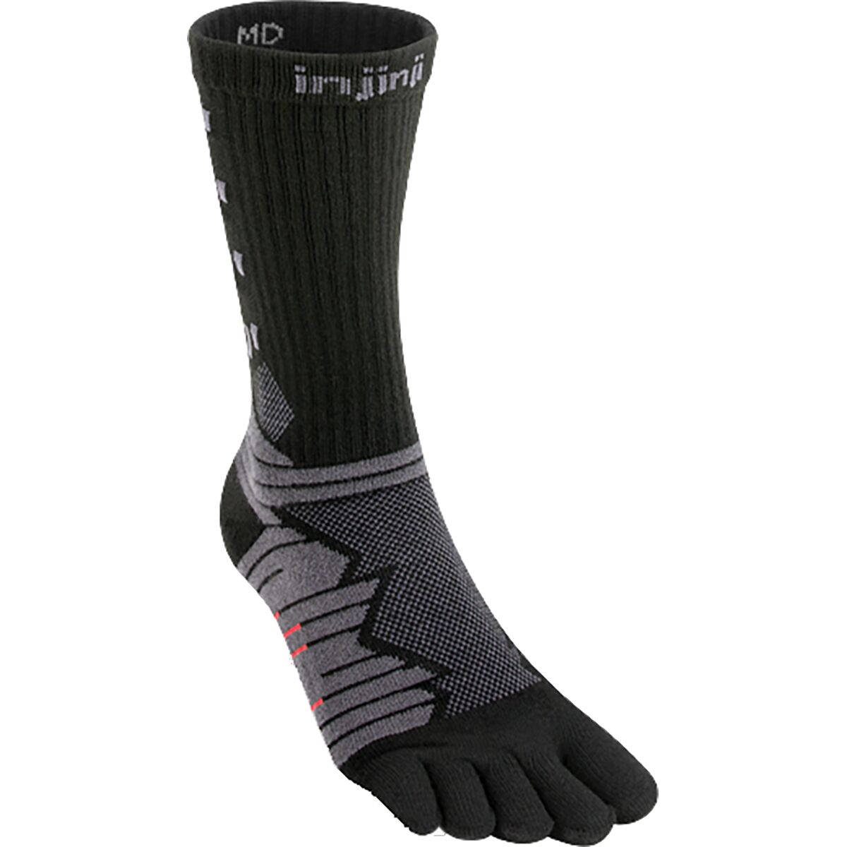 Injinji Injinji Ultra Run Crew CoolMax Sock - Men's Obsidian, M