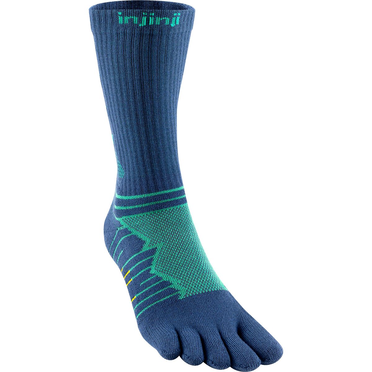 Injinji Injinji Ultra Run Crew CoolMax Sock - Men's Poseidon, L - $20.00 at Competitive Cyclist