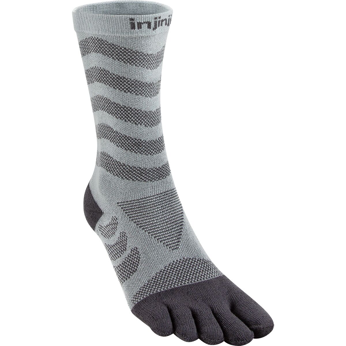 Injinji Injinji Ultra Run Crew CoolMax Sock - Women's Slate, M/L