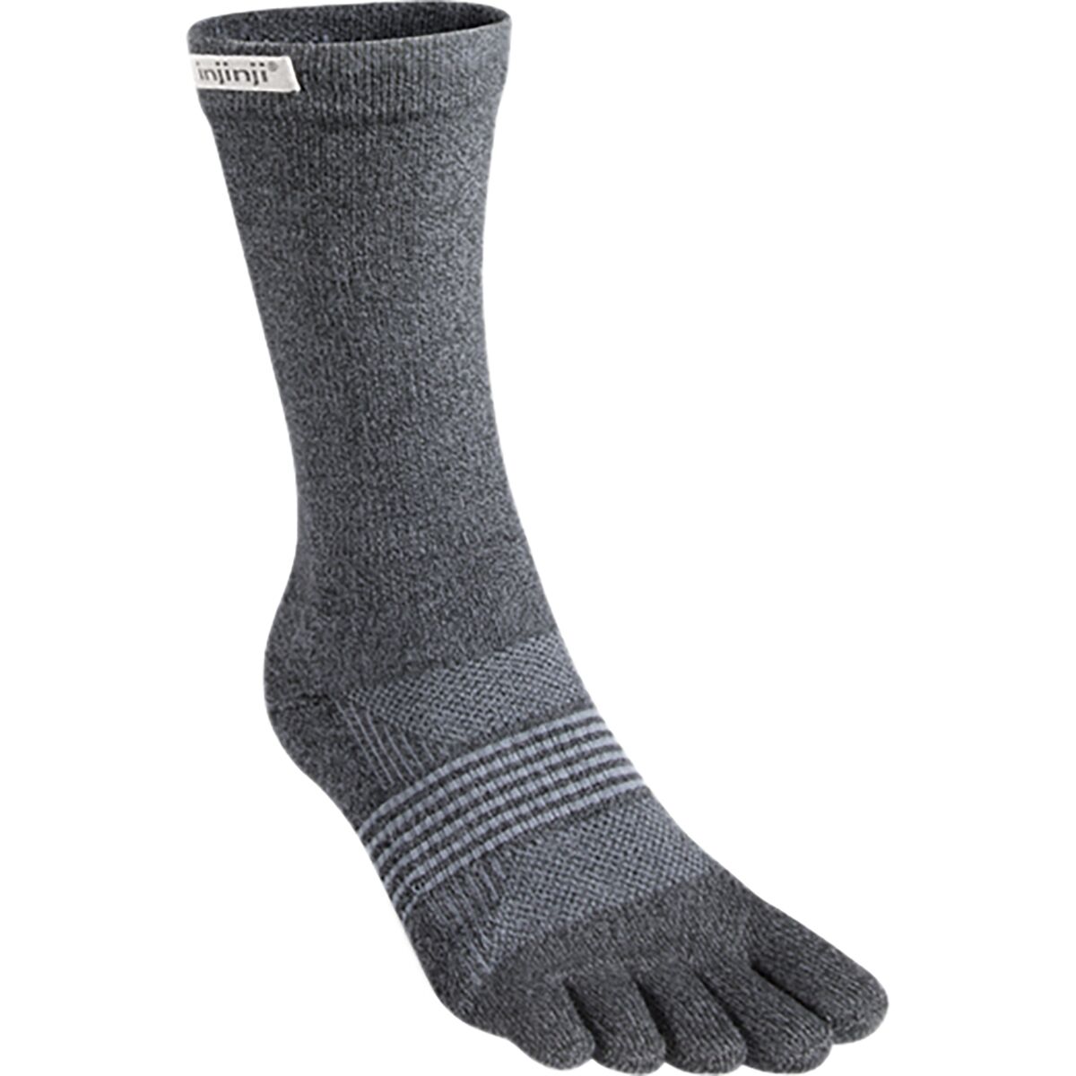 Injinji Injinji Trail Midweight Crew CoolMax Sock - Women's Granite, M/L