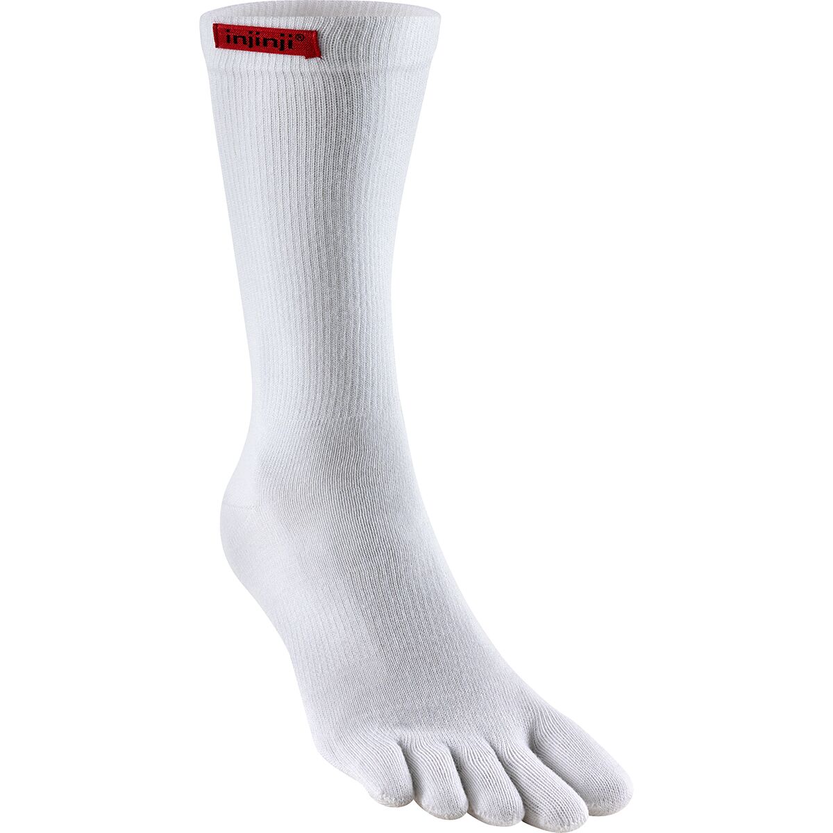 Injinji Injinji Sport Original Weight CoolMax Crew Sock - Men's White, S - $15.00 at Competitive Cyclist
