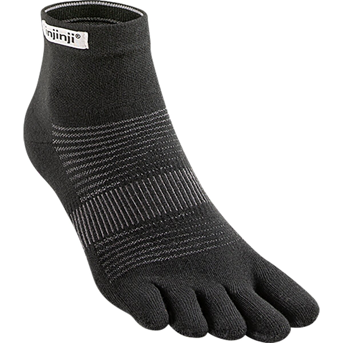 INJINJI Run Original Weight Mini-Crew, Color: Black, Size: M (282130-BLA-M)