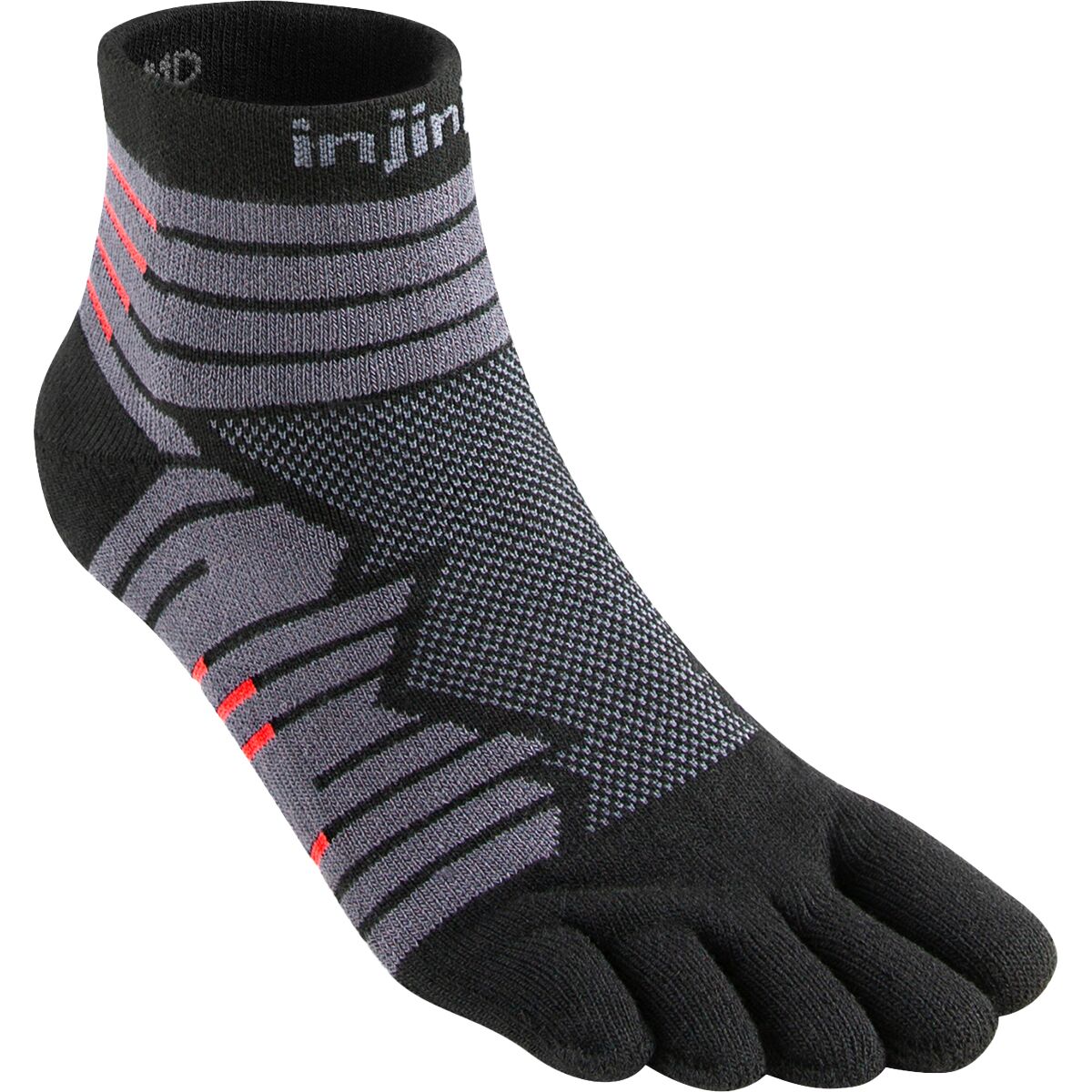 Injinji Injinji Run Technical Mini-Crew Sock Onyx, S