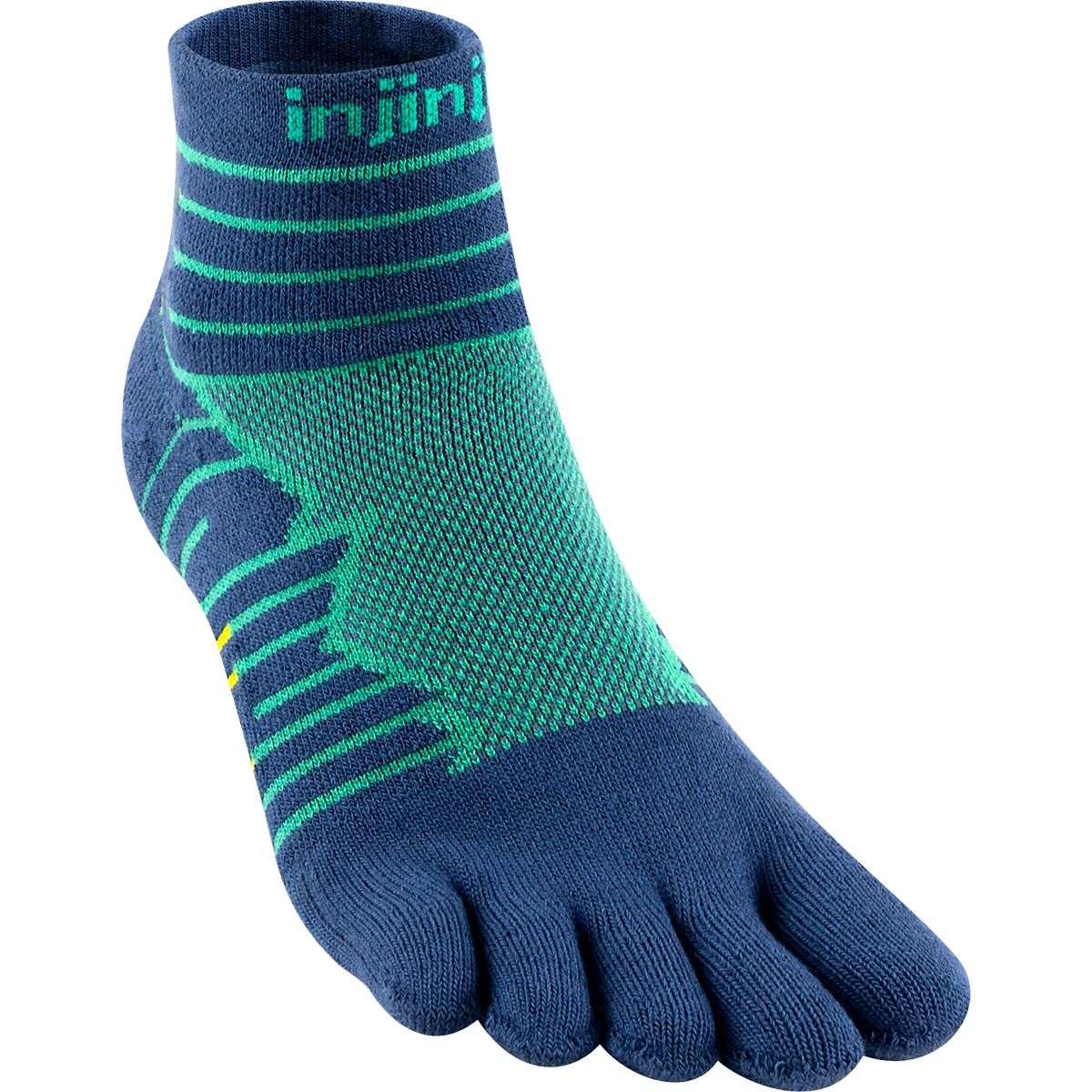 Injinji Run Technical Mini-Crew Sock Poseidon, M