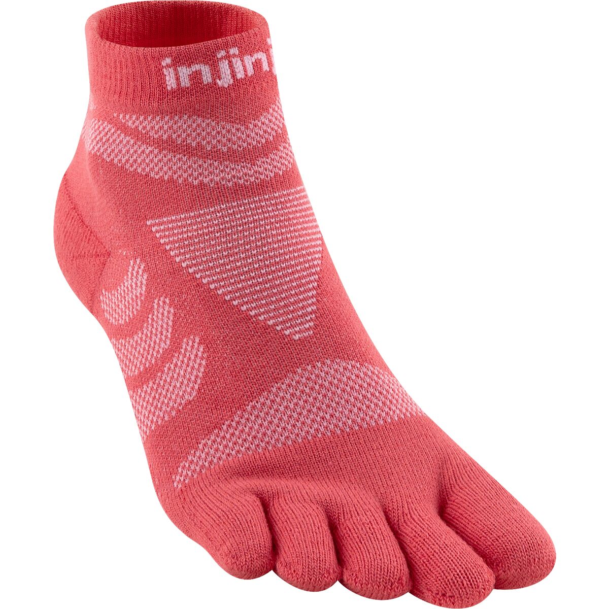 Injinji Injinji Run Technical Mini-Crew Sock - Women's Coral, M/L