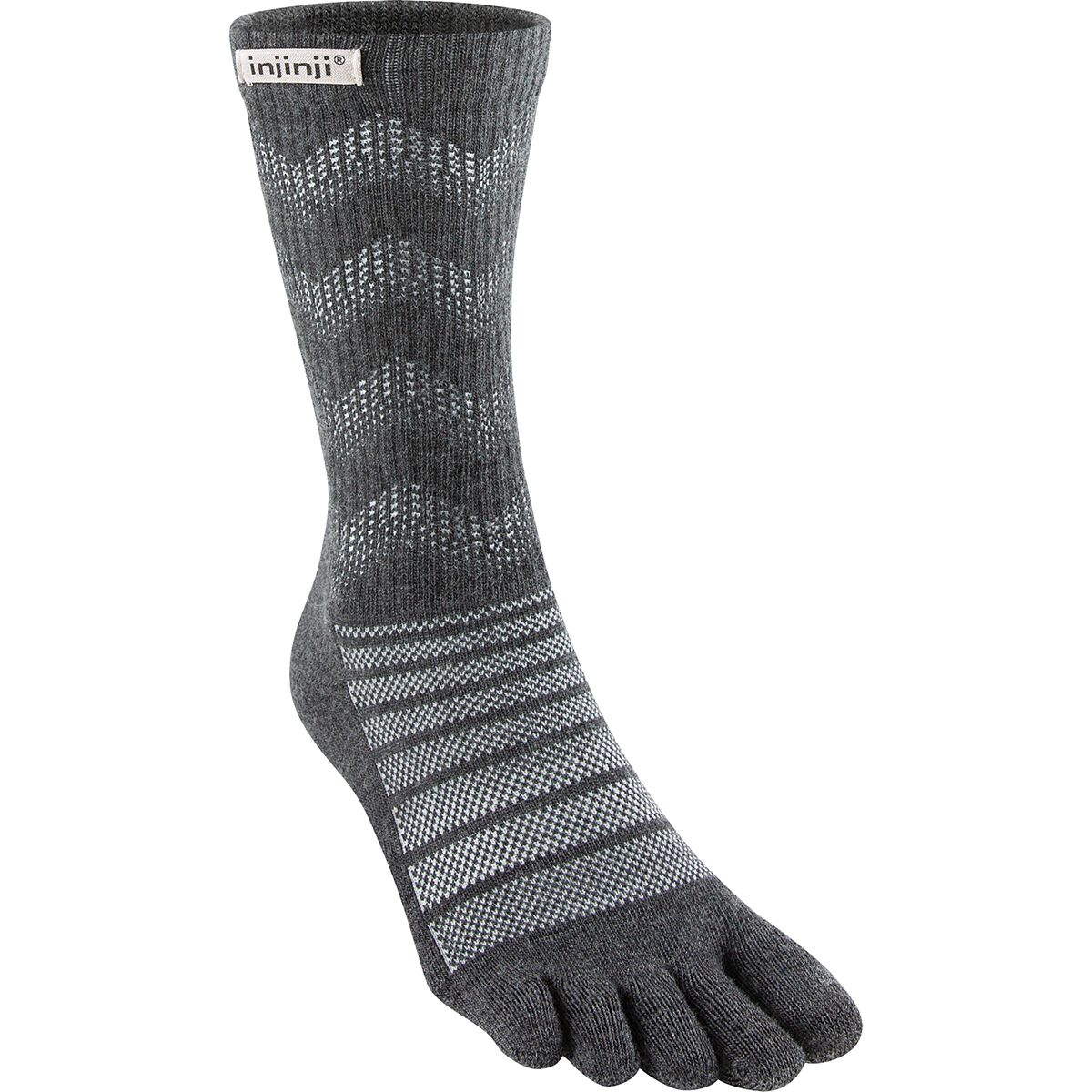 Injinji Injinji Outdoor Midweight Wool Crew Sock Slate, XL