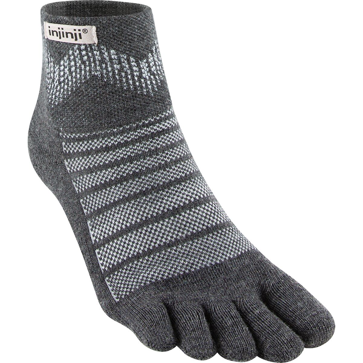 Injinji Injinji Outdoor Midweight Wool Mini Crew Sock - Men's Slate, XL
