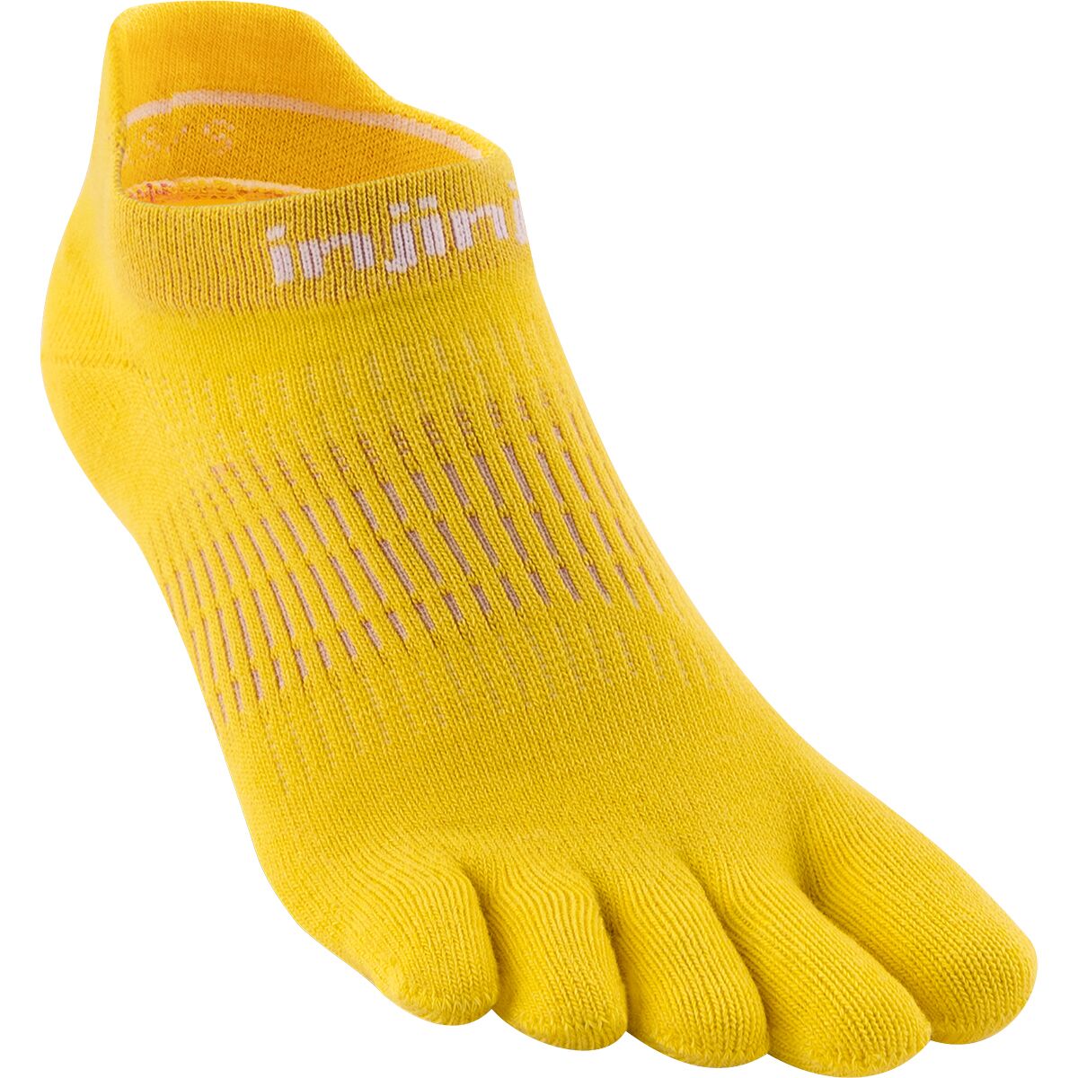Injinji Injinji Lightweight Run No-Show Sock - Women's Lemon, M/L