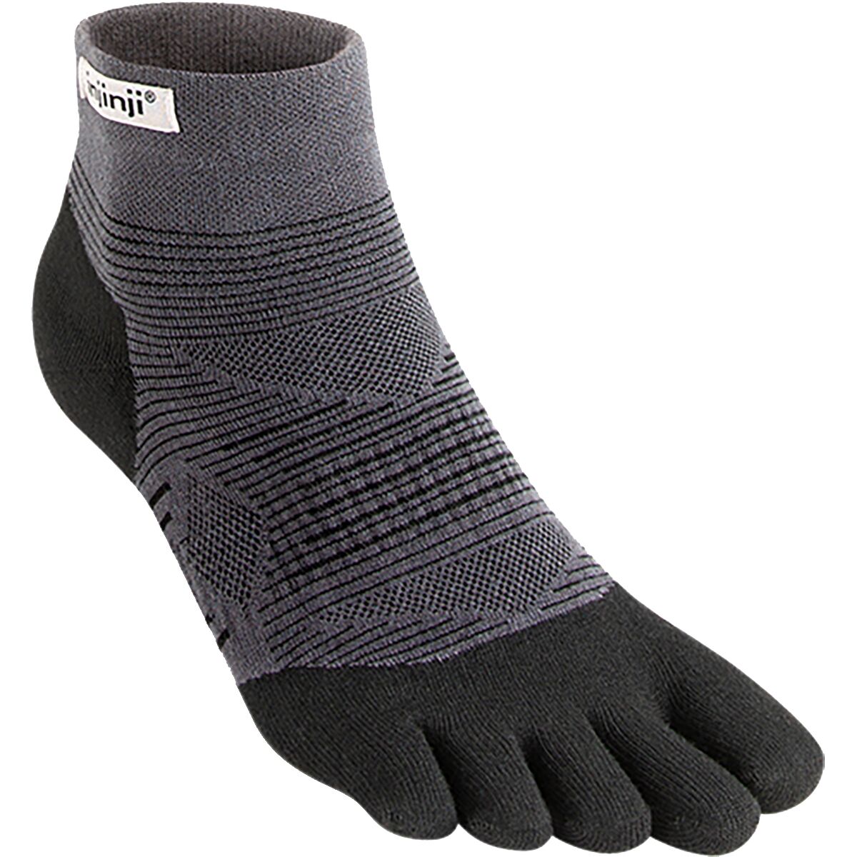 Injinji Injinji Run Lightweight Mini-Crew Sock Black, S