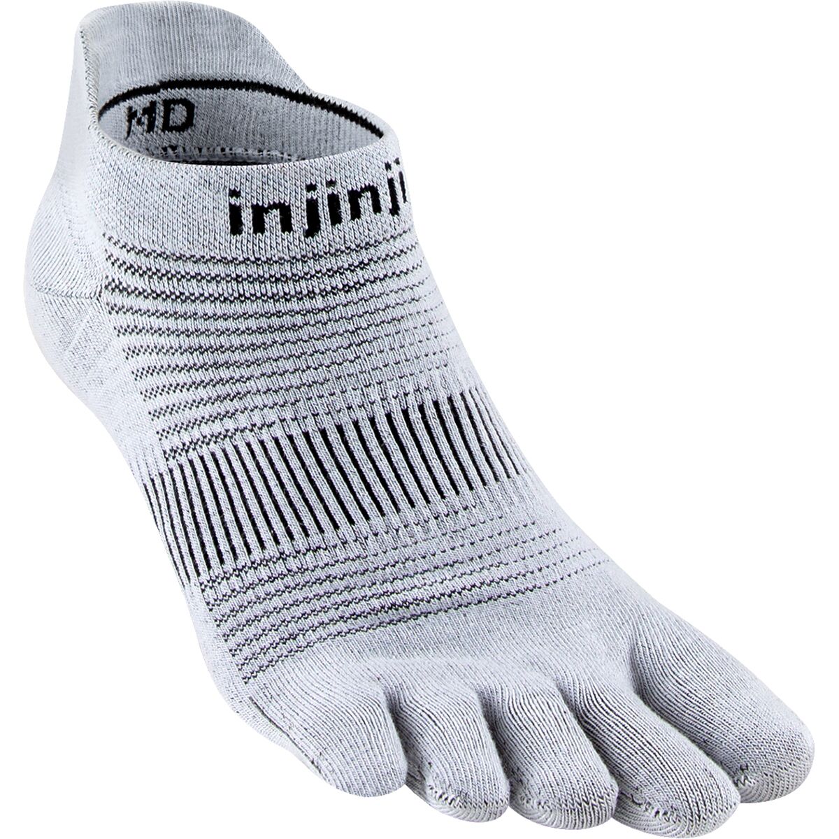 Injinji Injinji Run Lightweight No-Show Sock Gray, L