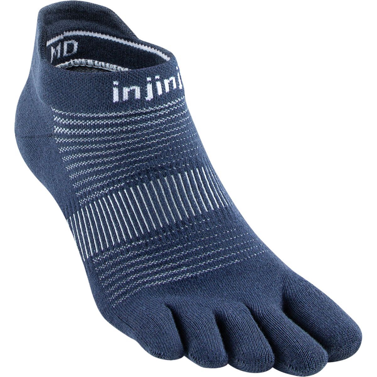 Injinji Run Lightweight No-Show Sock Navy, XL