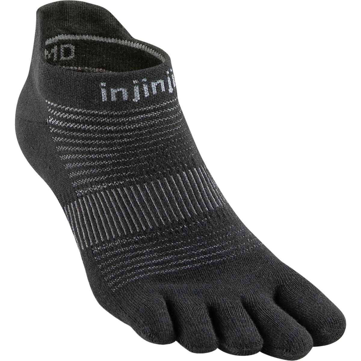 Injinji Injinji Run Original Weight No-Show Sock Black, M