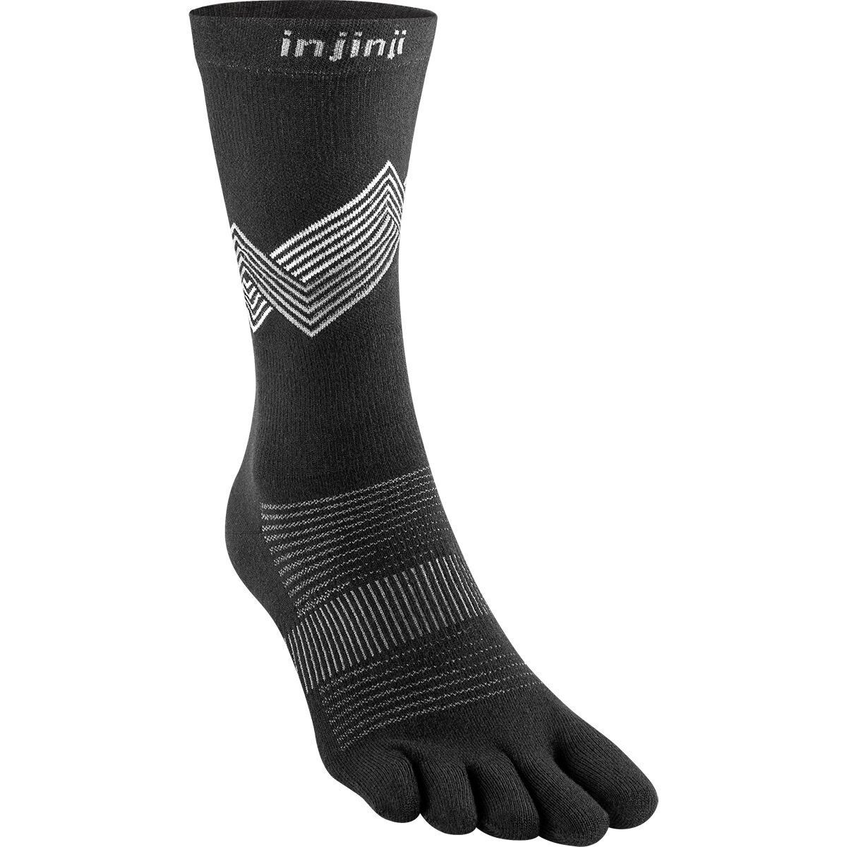 Injinji Injinji Run Lightweight Crew Sock Black, M