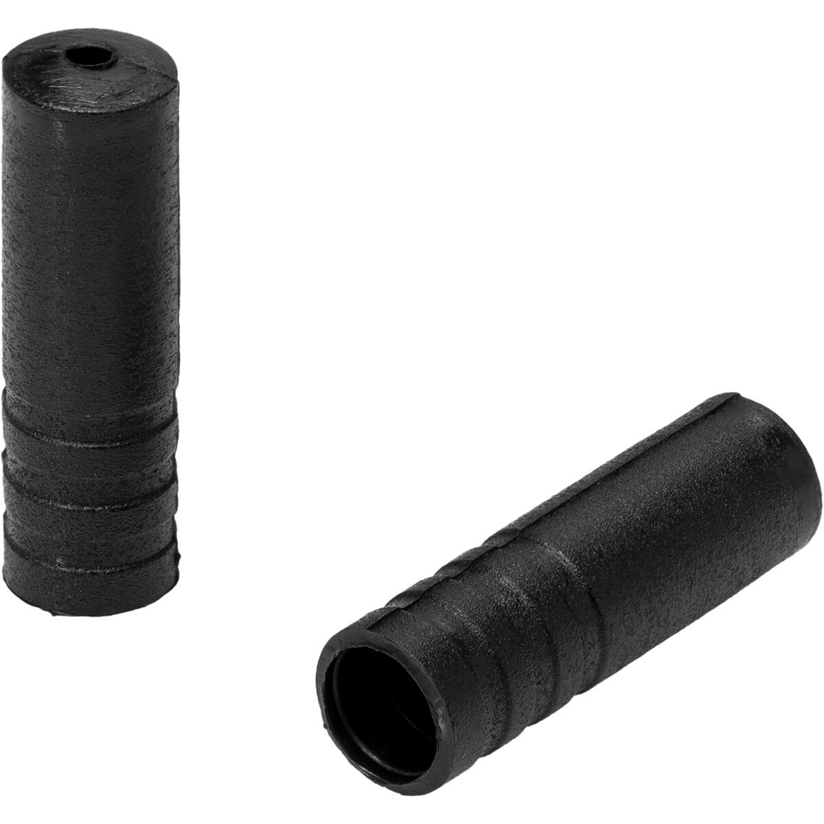 Jagwire Jagwire 4mm Open Nylon End Caps Black, Bottle of 100