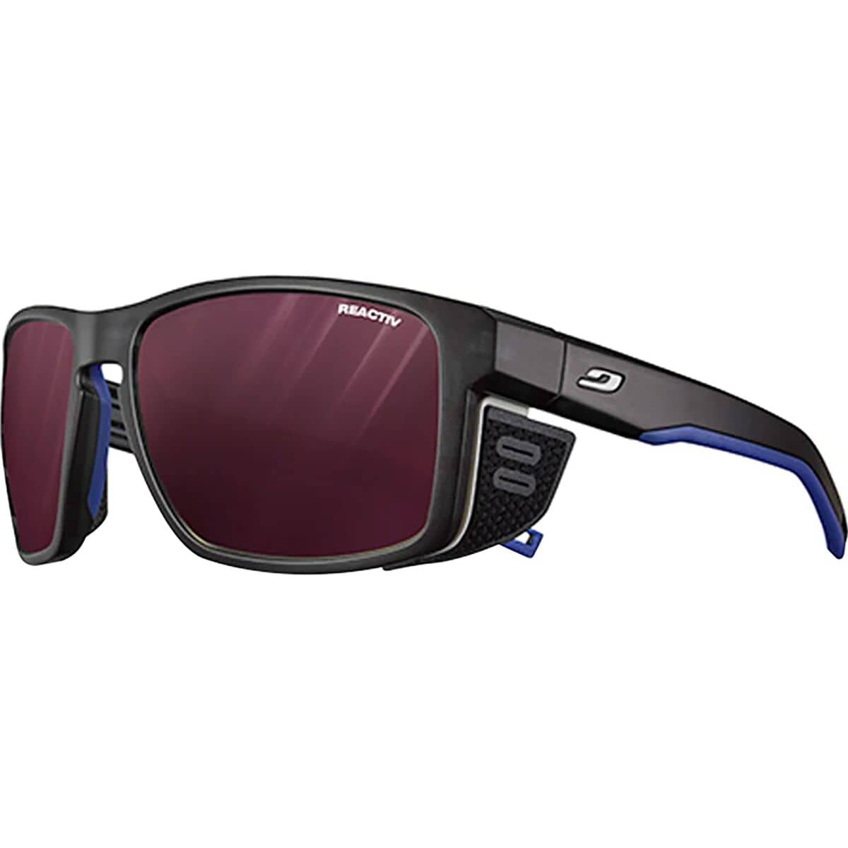 Julbo Shield Polarized Sunglasses Translucent Black/Blue/White, One Size - Men's