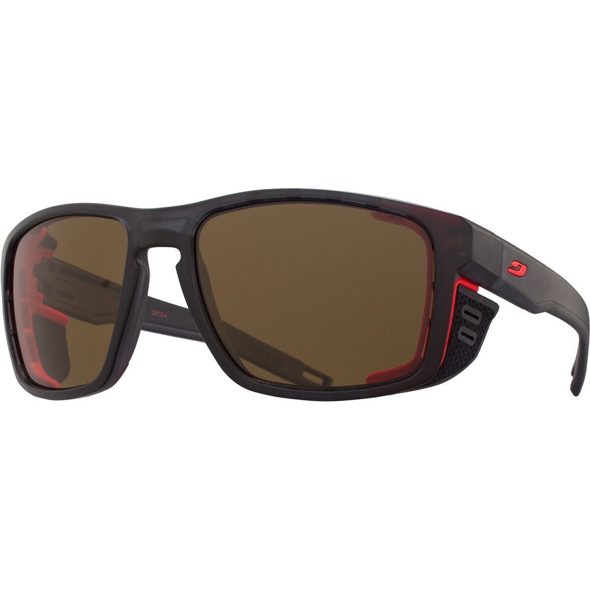 Julbo Julbo Shield Polarized Sunglasses Translucent Black/Blue/White, One Size - Men's