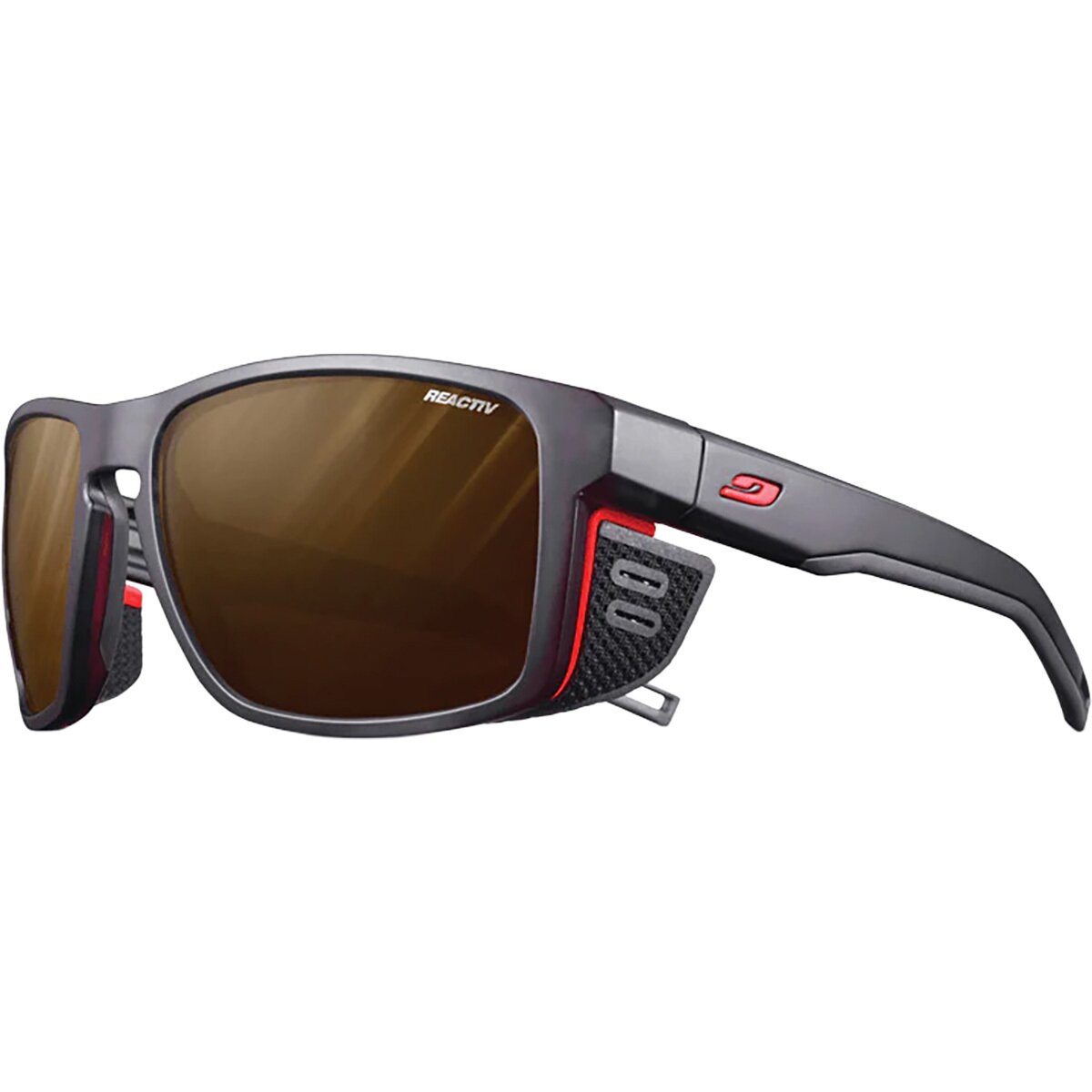 Julbo Julbo Shield Polarized Sunglasses Translucent Black/Blue/White, One Size - Men's