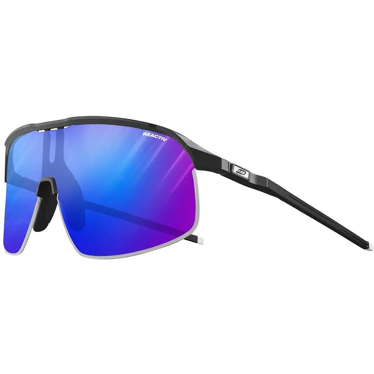 Julbo Julbo Density REACTIV Sunglasses Black/Black 1-3 High Contrast, One Size - Men's