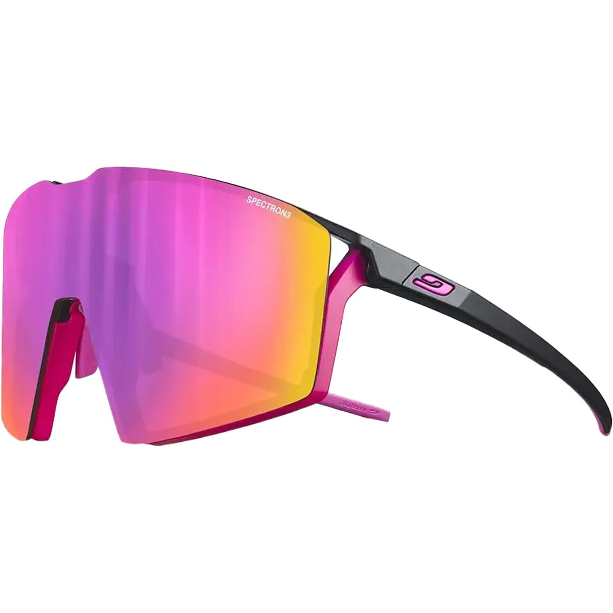 Julbo Edge Spectron Sunglasses Matte Black/Pink/Spectron 3, One Size - Men's