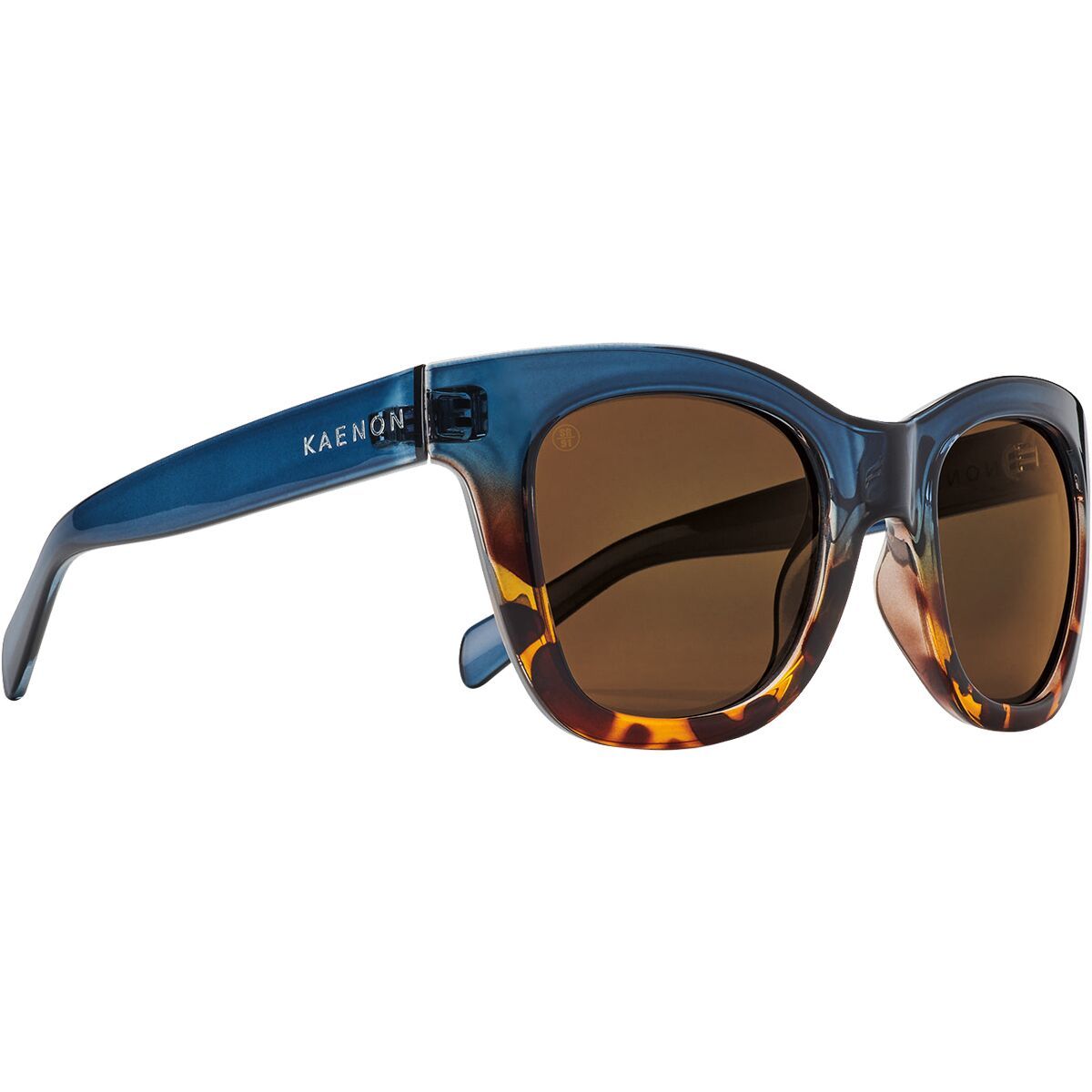 Kaenon Kaenon Lido Polarized Sunglasses - Women's Deep Purple Tortoise/Brown 12, One Size