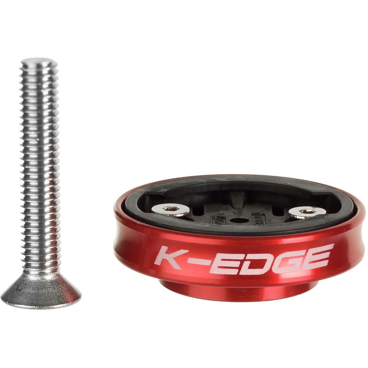 K-Edge K-Edge Gravity Cap Computer Mount for Garmin Red, One Size