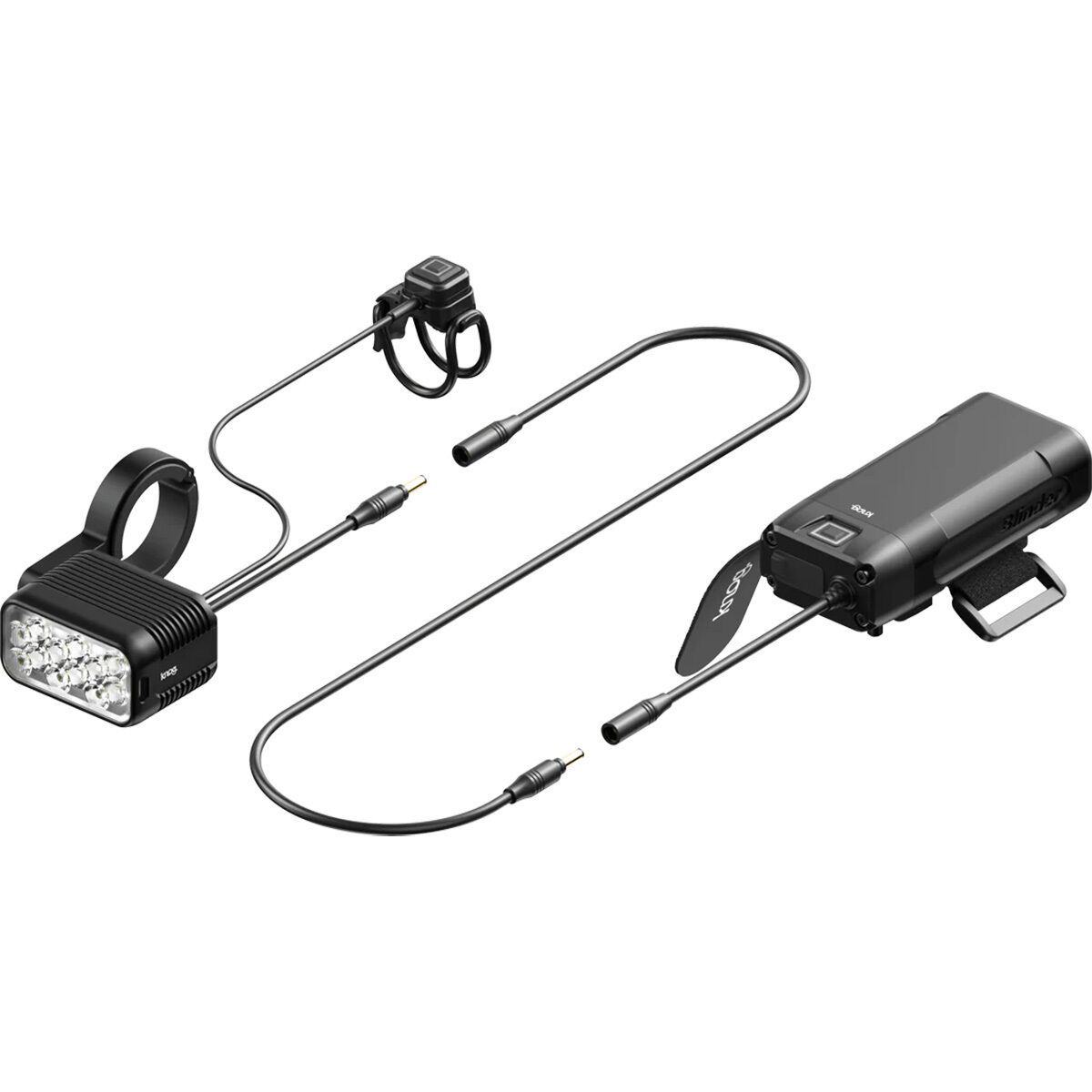 Knog Blinder X 2300 + 10,000 mAh Battery Helmet Kit-No HB Mount, One Size