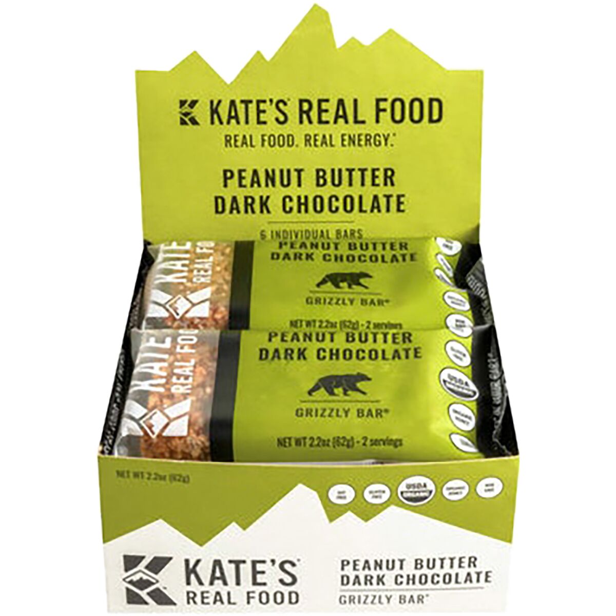 Kate's Real Food Grizzly Bars - 6-Pack