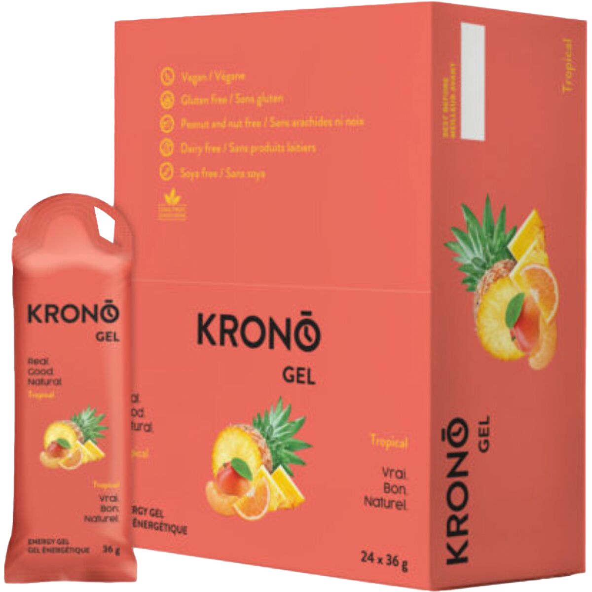 Krono Nutrition Krono Nutrition Energy Gels - Box of 24 Tropical, One Size