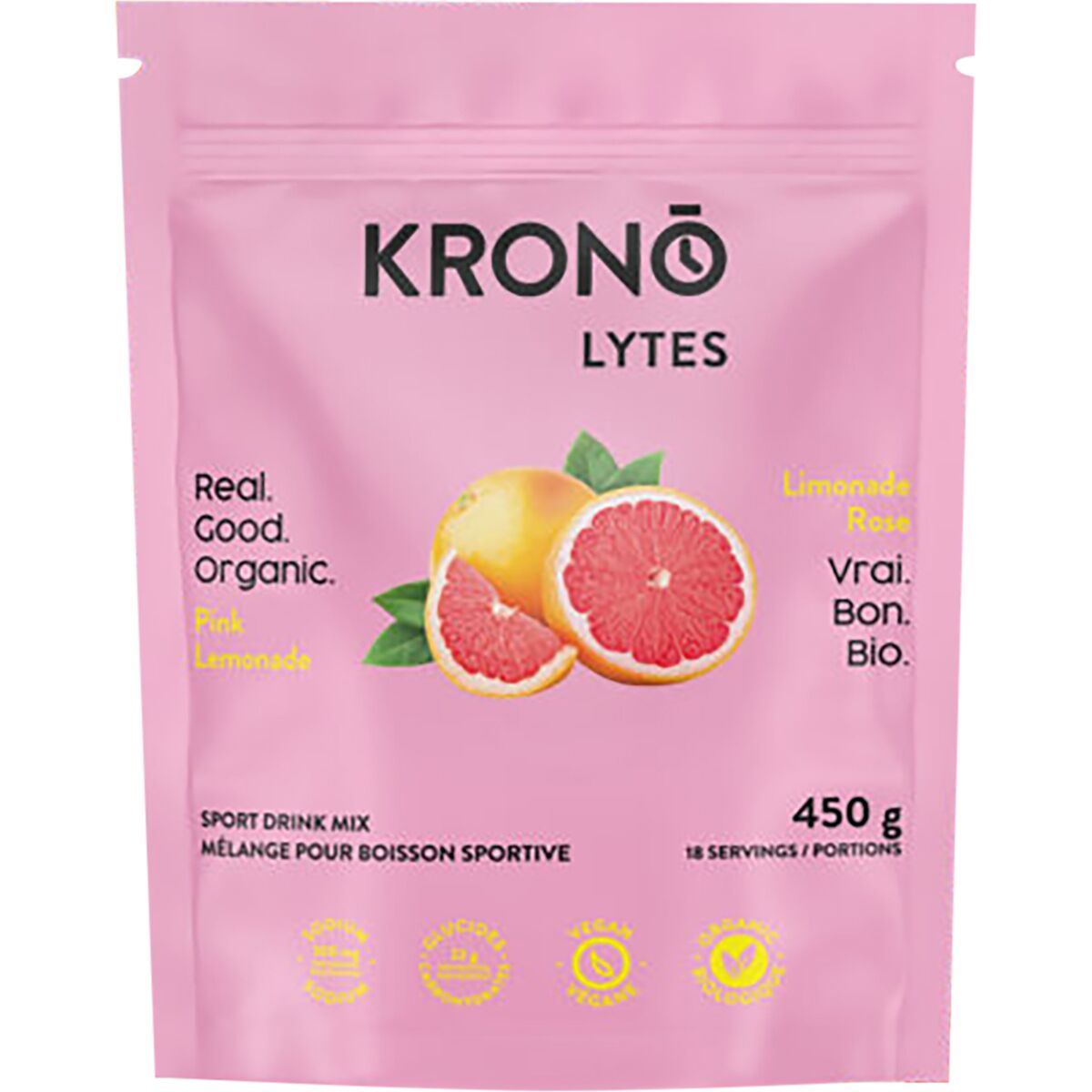 Krono Nutrition Krono Nutrition Lytes Sport Drink Mix - 450g Bag Pink Lemonade, One Size