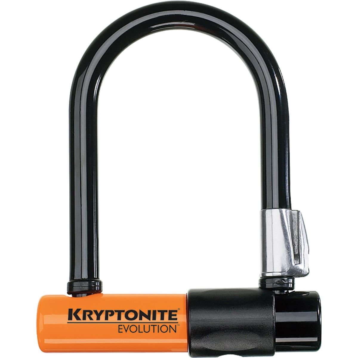 Kryptonite Kryptonite Evolution Mini-5 U-Lock - Double Deadbolt Black/Orange, 13mm x 83mm x 127mm