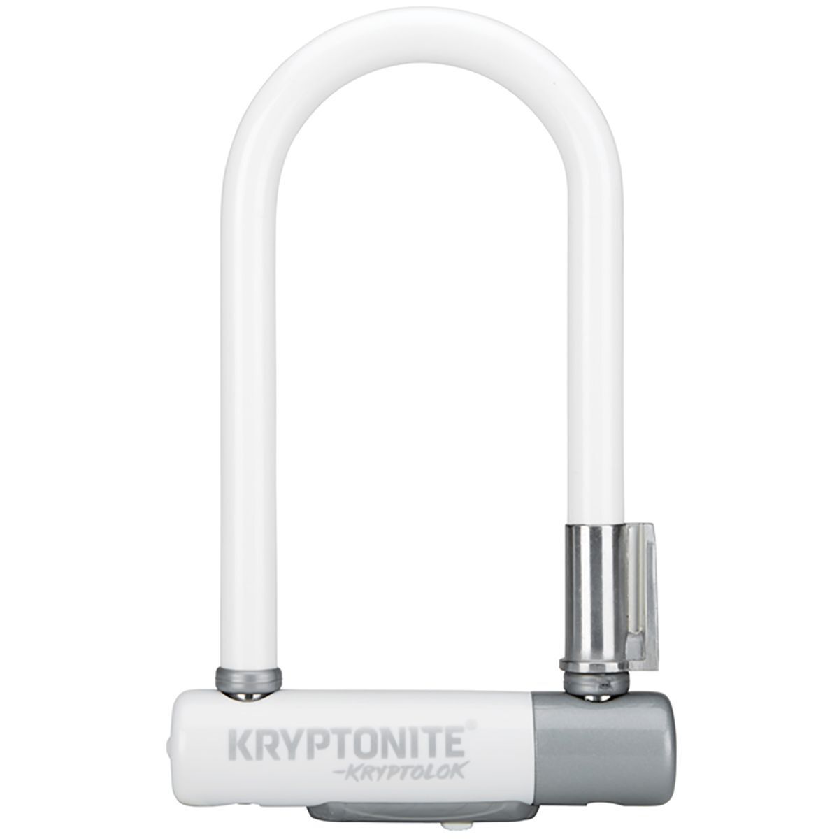 Kryptonite Kryptonite KryptoLok Mini-7 U-Lock - Double Deadbolt White, 13mm x 83mm x 178mm
