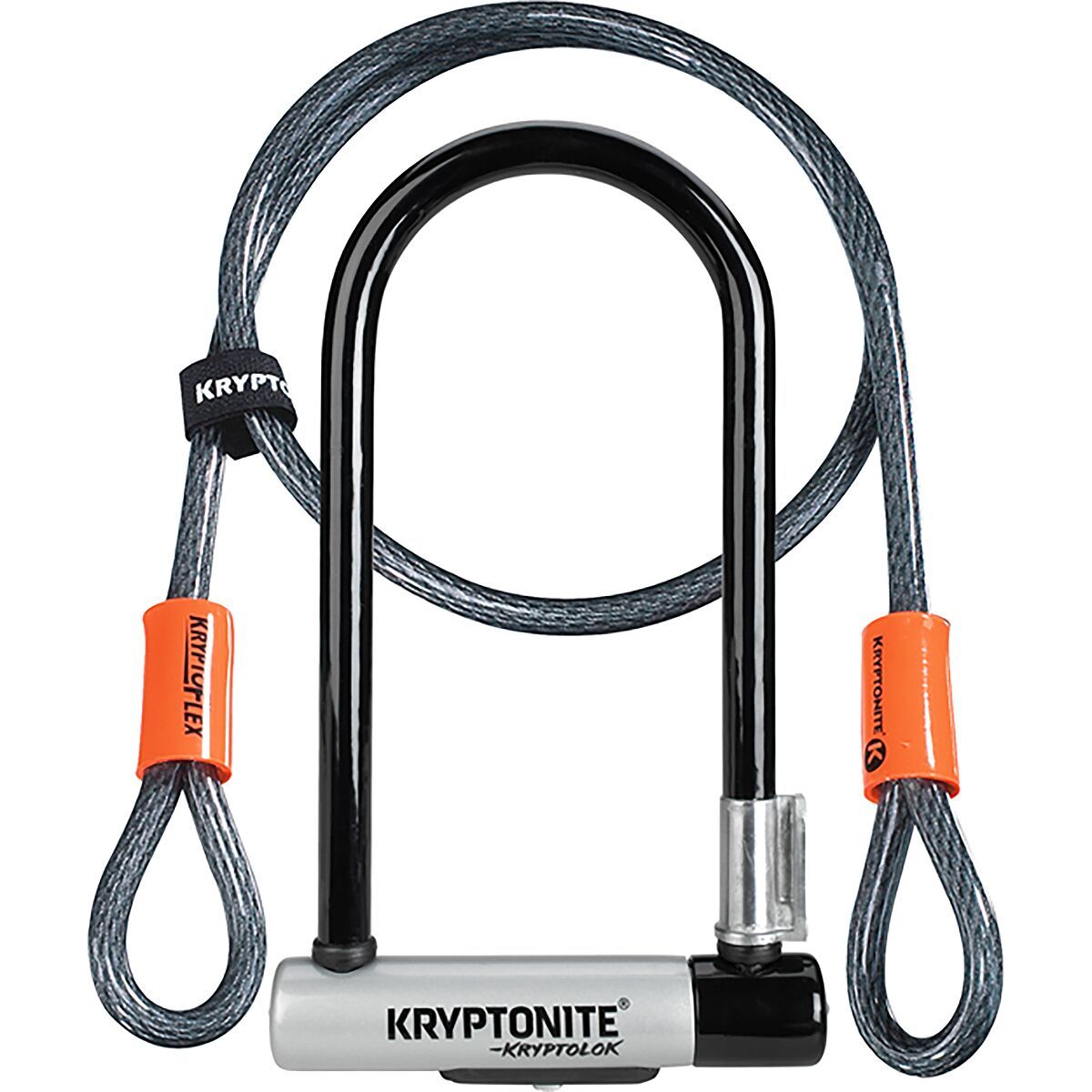 Kryptonite Kryptonite KryptoLok STD Double Deadbolt U-Lock + 120cm Cable Black/Grey, One Size